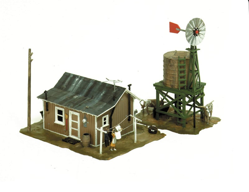 لايف لايك مجموعات بناء مقياس HO للقطارات الشبيهة بالحياة - Western Homestead - Image 1
